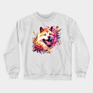 Akita Mothers Day Dog Mom Cherished Dog Gift Crewneck Sweatshirt